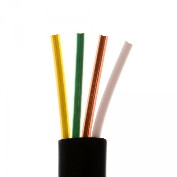 Helos Anschlusskabel 4-adrig, AWG28, schwarz, 100 m Spule Helos Anschlusskabel 4-adrig, AWG28, schwarz, 100 m Spule